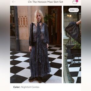 Free People Skirt and Top Set